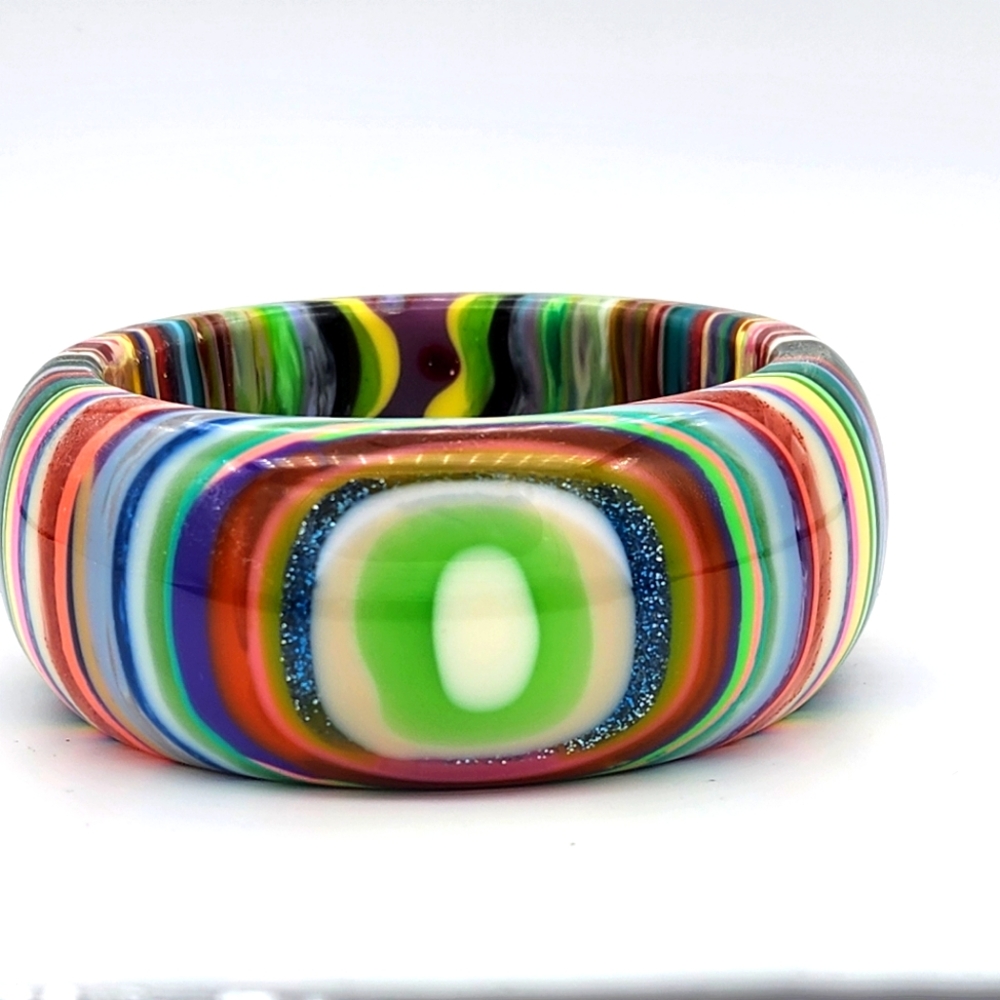 Carlos Sobral thick bangle Art bracelet Like new